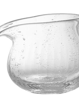 雁白作 白河系列手作玻璃咖啡杯茶杯茶盏碟子甜品盘碗玻璃餐具