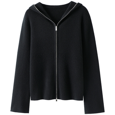 启超官方高端100%纯山羊绒开衫