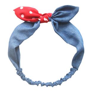 春夏新款亲子母女头饰女宝宝可爱蝴蝶结发带女童百搭兔耳朵发箍