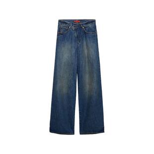 【季末甄选】MAX&Co.25秋冬新品Re-Edit阔腿牛仔裤6186045102