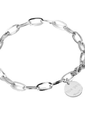 钛钢拼接圆柱挂件手链