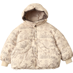 女童羽绒服短款加厚2025冬新款儿童羽绒服中大童装90绒外套C4181
