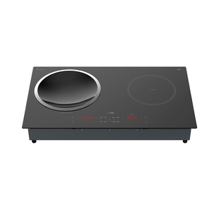 美的双灶电磁炉家用凹面嵌入式平底锅专用3500w大功率猛火灶新款