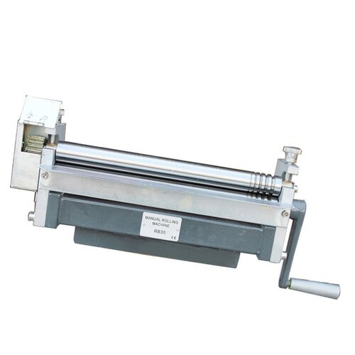 Hand cranked plate rolling machine, manual drum machine