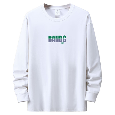 新款纯棉长袖男T恤打底衫