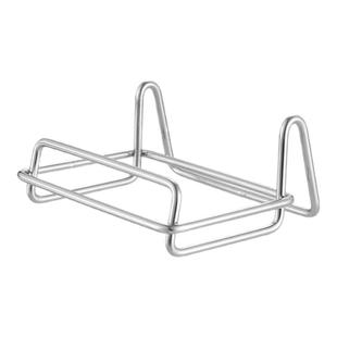 霜山不锈钢平底锅架厨房家用整洁台面锅具沥水架橱柜内收纳置物架