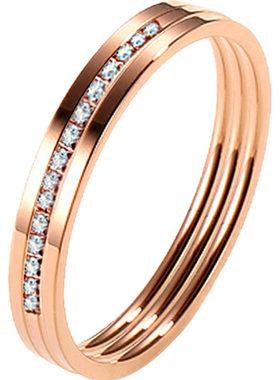 三生三世带钻戒指女潮insins潮