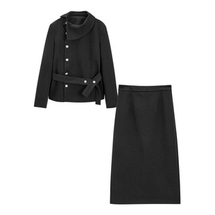 IEF/爱依服【大码女装】重要场合漂亮套装2025秋季外套短裙两件套