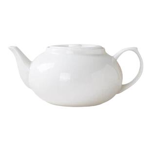 尚韵景德镇陶瓷茶壶大号家用泡茶酒店茶具凉水壶纯白骨瓷茶壶套装