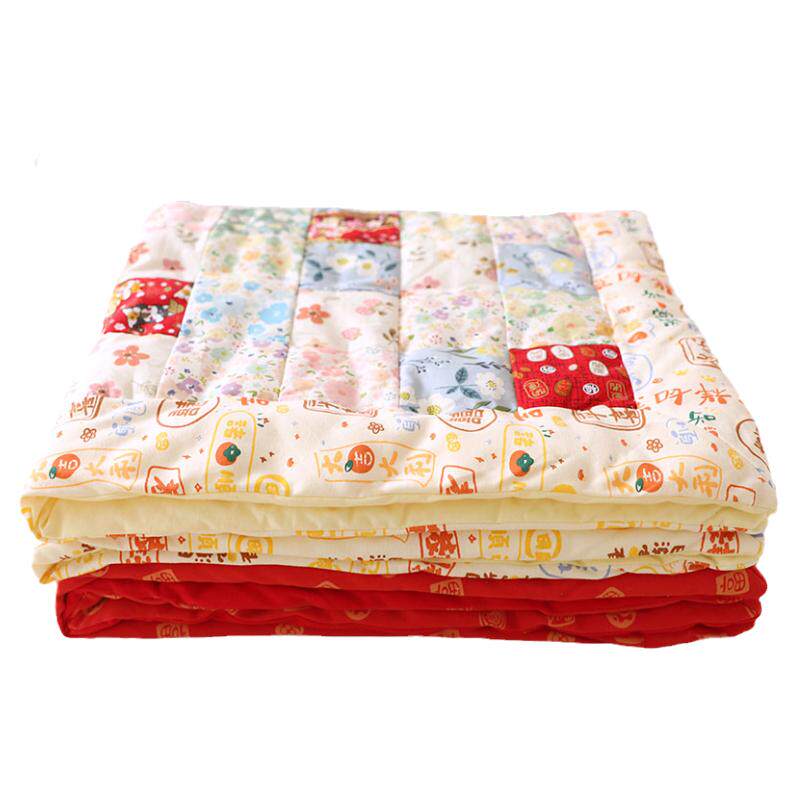 纯棉花手工百家被子成品拼布幼儿园褥子新生婴儿宝宝儿童四季被子