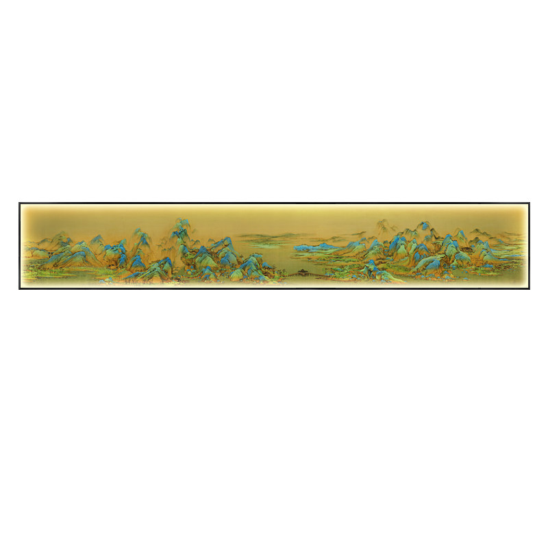 千里江山图挂画宋氏美学山水挂画