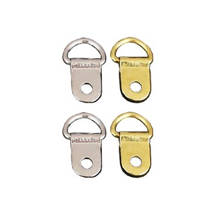 相框配件 763金色小半圆挂片三角挂扣照片墙广告挂钩画框挂鼻吊环