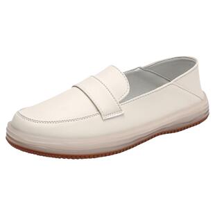 2026新款春款真皮轻便软底单鞋女透气纯皮豆豆鞋超软牛筋底妈妈鞋