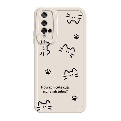 适用华为荣耀20手机壳20pro/20s新款honor20青春版lite硅胶por二十2o全包HRY一AL00TA防摔YAL女LRA套线条猫咪