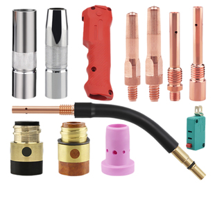 二保焊配件大全500A松下款导电嘴 绝缘套 保护套 连接杆 弯管开关