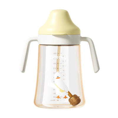 小土豆鸭嘴吸管杯ppsu奶瓶6个月以上学饮杯大宝宝喝奶杯儿童水杯