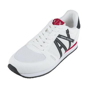 Armani Exchange阿玛尼男logo细节系带运动鞋男士春秋新款XY推选