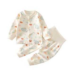 婴儿秋衣套装秋天宝宝秋季衣服分体两件套婴幼儿早秋男长袖女a类9