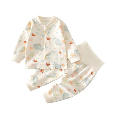小聪熊婴儿衣服春秋分体套装高腰