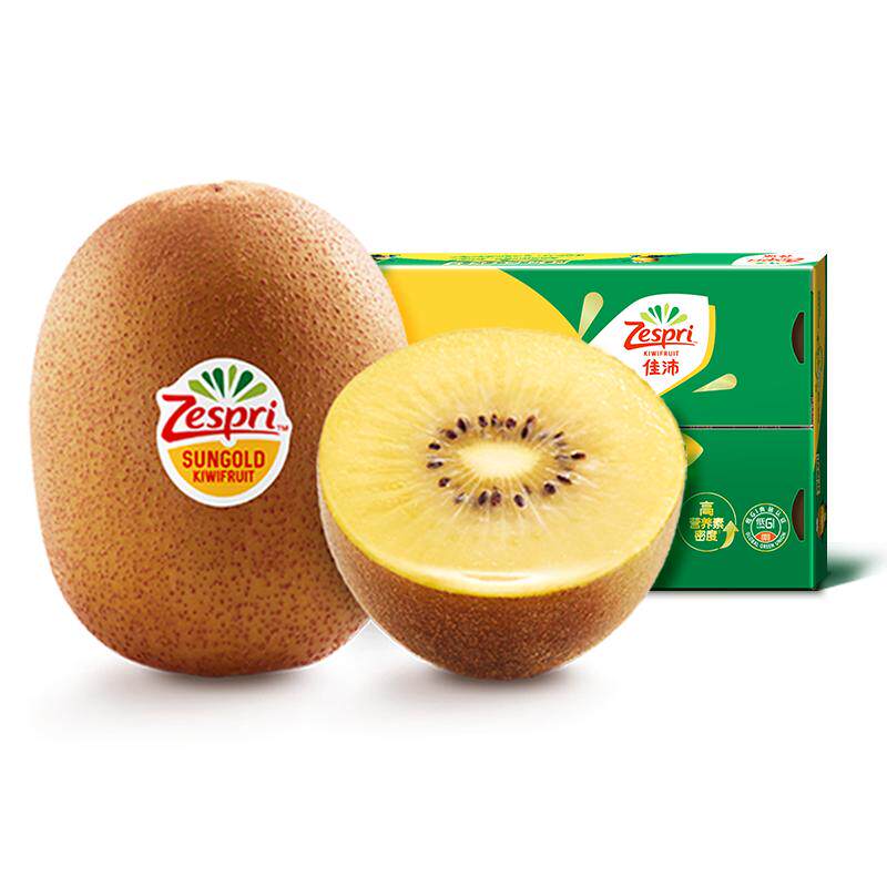 佳沛旗舰店金奇异果18粒礼盒黄心猕猴桃新鲜水果整箱