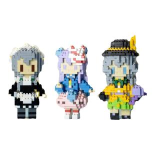 原创东方project同人周边迷你积木拼装玩具2024新角色博丽灵梦