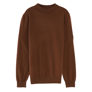 东黎小山羊绒 女士秋冬半高领羊绒针织衫打底百搭通勤时尚21C202