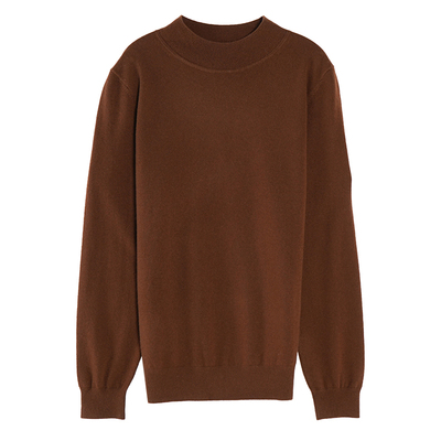 东黎小山羊绒半高领针织衫打底