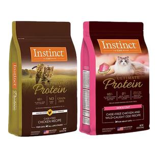 猫无忧 新品Instinct天然百利高蛋白美毛冻干无谷鸡肉幼猫成猫粮