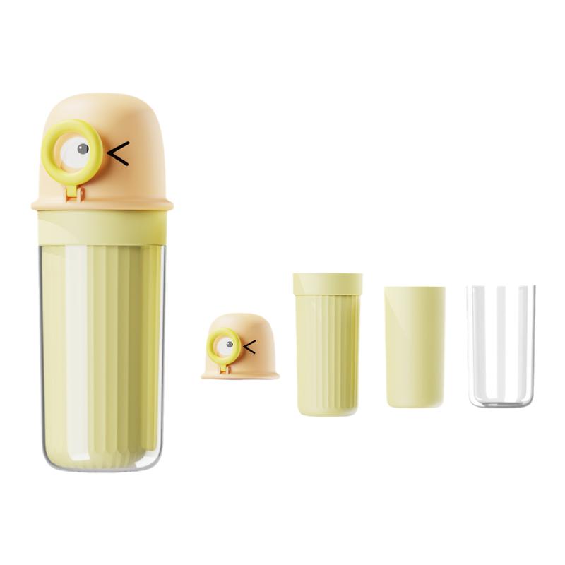 四合一旅行洗漱套装牙刷收纳盒漱口杯儿童牙刷杯旅游便携式高颜值