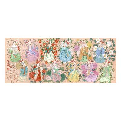 3djp古风插画平面塑料拼图1500片