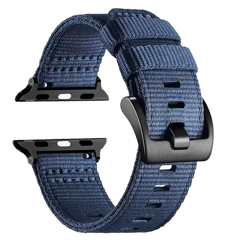 适用AppleWatch战术尼龙编织表带