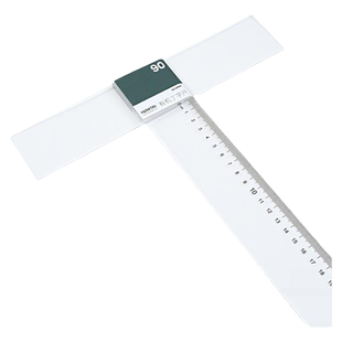 鸿泰丁字尺制图专用学生t字尺T型尺45cm60cm80cm90cm100cm120cm机械工程绘图尺子量角器丁子尺有机套装