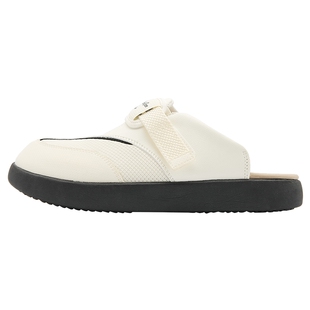 乔丹休闲鞋女运动鞋2026春季新款一脚蹬勃肯鞋轻便白色拖鞋女鞋子