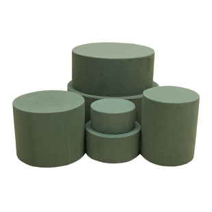 圆形花泥圆柱形花艺奶茶包装鲜花泥抱抱桶插花底座密度高超强吸水