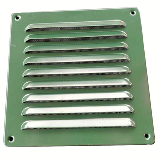 百叶窗包装木箱透气罩通风口房车排气孔散热出风格栅鱼鳞板包边款