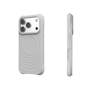 BWAW 简约高级感碱石灰纯色波漾液态硅胶MagSafe磁吸适用于苹果iPhone17手机壳16promax全包防摔15个性14pro