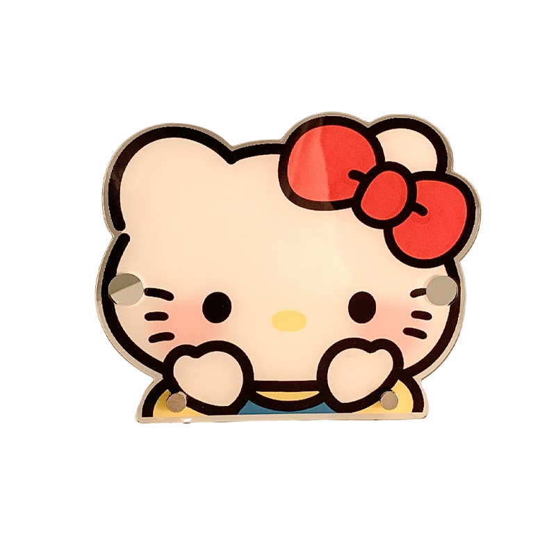 可爱hellokitty眼镜收纳架桌面亚克力墨镜发夹发饰置物架学生宿舍