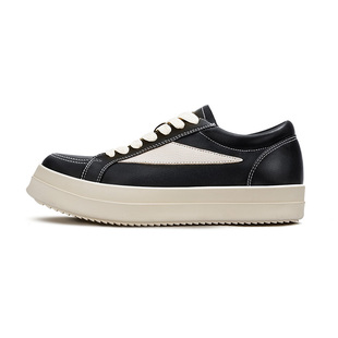 MRA厚底ro板鞋男鞋美式高街运动休闲鞋黑色高级感复古百搭潮鞋子