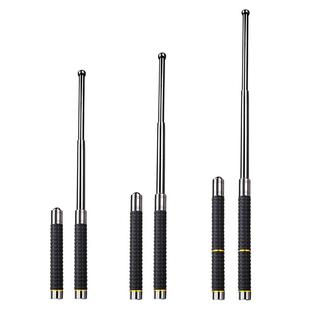 实心甩棍防身武器合法车载三节伸缩棍防护甩鞭打架驱赶甩棒遛狗棍