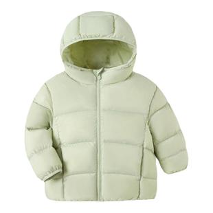 童装清仓男童羽绒服儿童衣服轻薄冬装女童宝宝外套婴儿白鸭绒保暖