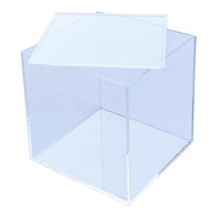 定制五面透明亚克力盒子展示盒手办积木车模罩子瓷器古玩防尘罩