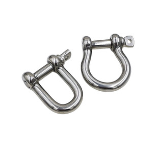 304不锈钢弓型卸扣D型卸扣U形起重吊钩弓形吊环D形吊扣U型马蹄扣