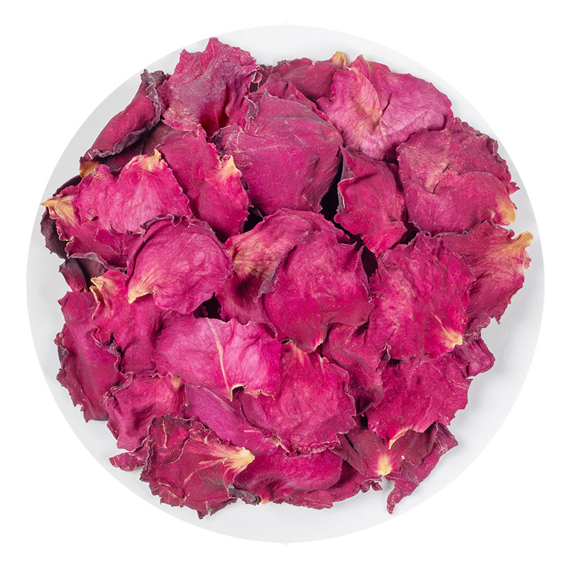 玫瑰花茶专用干阿胶糕烘焙干花玫瑰花瓣泡澡玖瑰泡茶冷泡平阴墨红