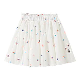 童泰女宝宝半身裙夏季薄款女童裙子儿童甜美短裙女童外出蓬蓬裙裤