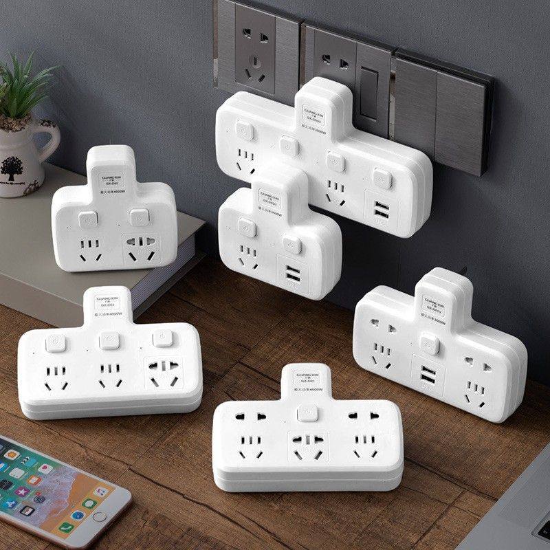 家用电源转换器多功能无线扩展排插开关USB多插插座转换带