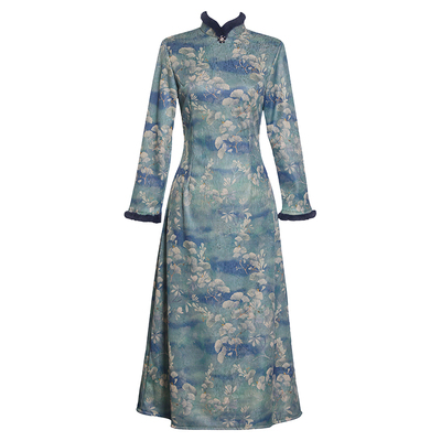 新中式日常旗袍莹杉复古国风