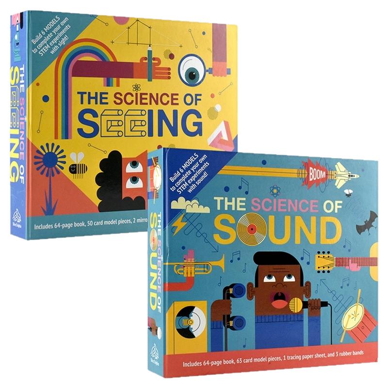 Science Of Seeing and Sound  视觉科学 声音科学 STEM实验套装  跨学科学习 可视化原理 立体模型制作 8-12岁 英文原版进口图书