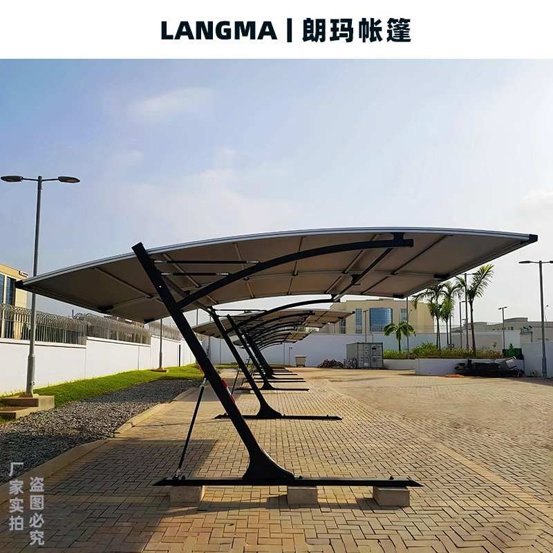 自融雪汽车停车棚膜结构车棚组装式可拆卸车棚跨境专供雨蓬车篷