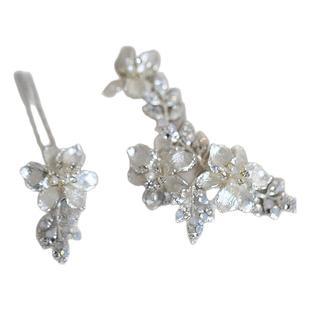 Bridal Hair 新娘发饰设计NO.12 结婚礼服头饰发梳Silver Comb