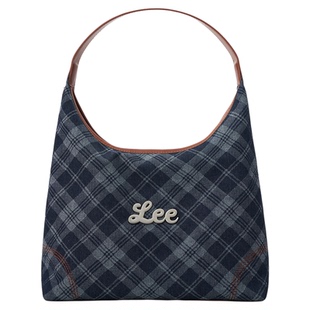 Lee新款英伦风格纹单肩包女秋冬简约腋下包通勤百搭托特包月牙包